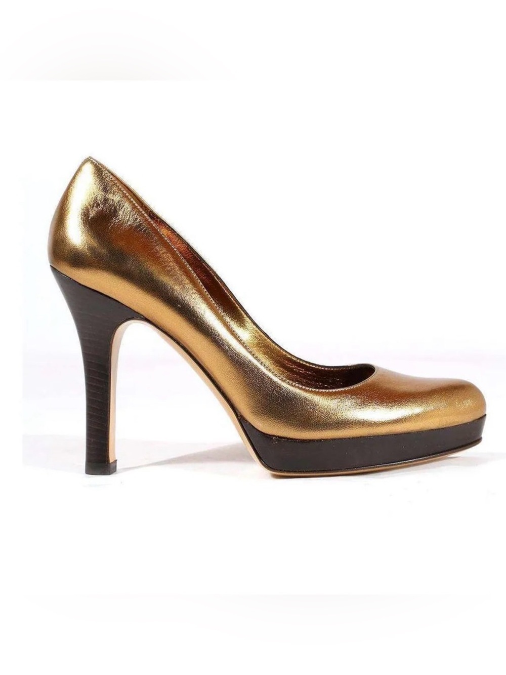 Women’s Gucci Platform Burnt Gold Heels size 9
